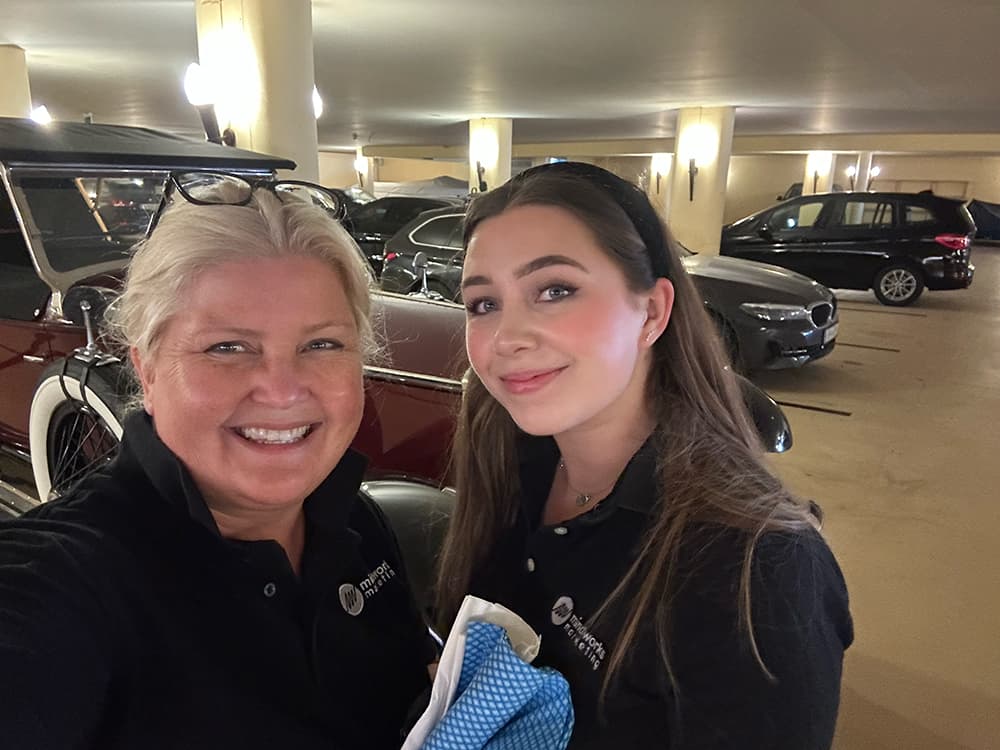 MindWorks Marketing staff with classic Rolls-Royce car